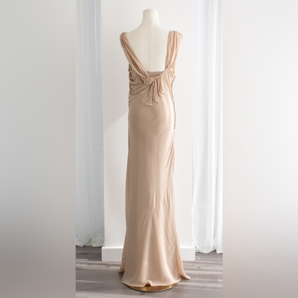 Christian Dior By John Galliano S/S 2007 Vintage Beige Floral Embellished Dress - Picture 15 of 16